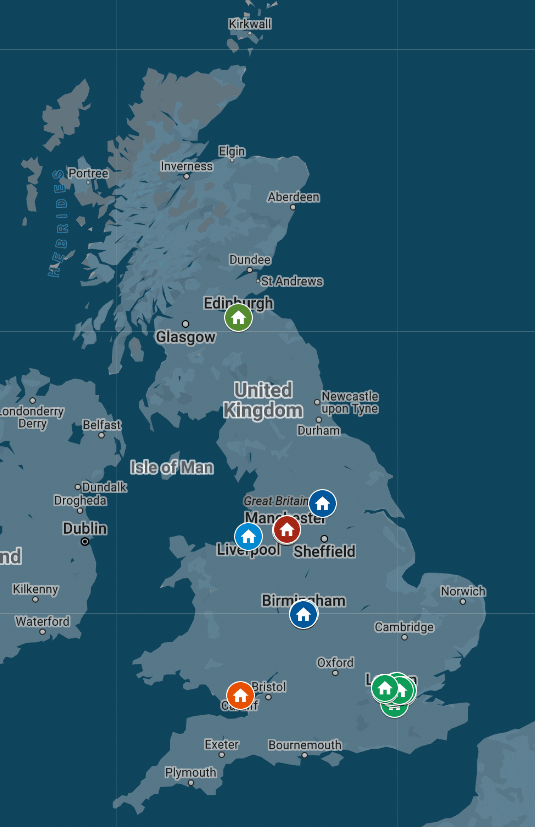 Audit Locations UK